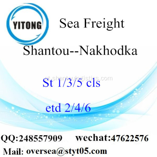 Consolidação de LCL Shantou Porto de Nakhodka